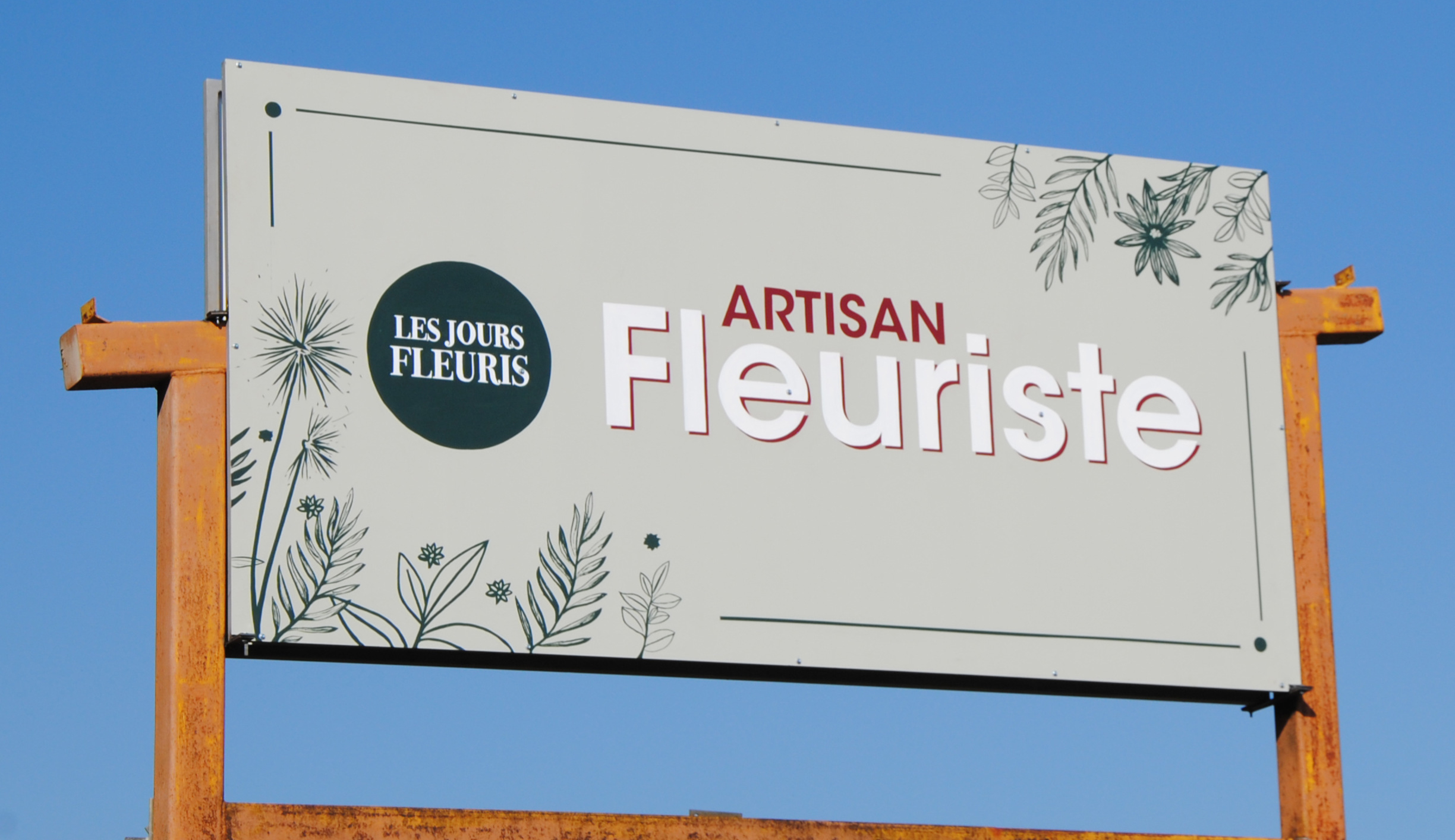 Enseigne fleuriste Saint Michel Loubéjou (46)