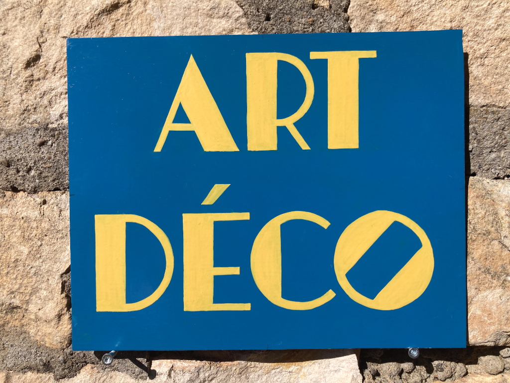 « ART DECO » Plaque démo