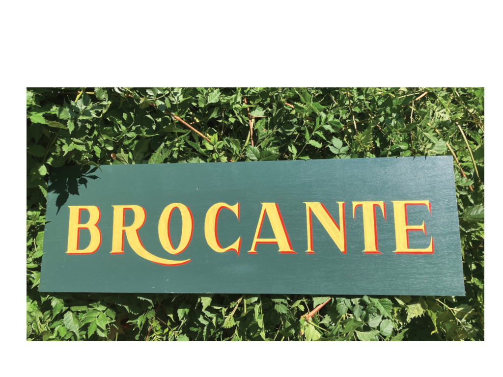 Maquette pour une enseigne de Brocante
